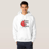 Shoot Hoops not People Hoodie (Voorkant volledig)