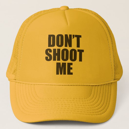 Shoot me niet - Festival Apparel Trucker Pet (Voorkant)