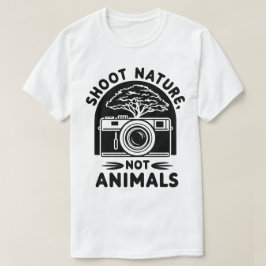 Shoot Natuur niet dieren Camera ontwerp T-shirt