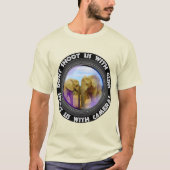Shoot ons geen blauw-hemel-elephants t-shirt (Voorkant)