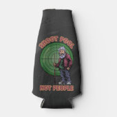 Shoot Pool niet mensen alstublieft Flesjeskoeler (Voorkant)