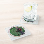 Shoot Pool niet mensen alstublieft Glazen Onderzetter (Schuin)