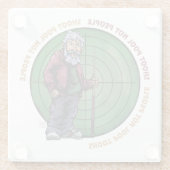 Shoot Pool niet mensen alstublieft Glazen Onderzetter (Achterkant)