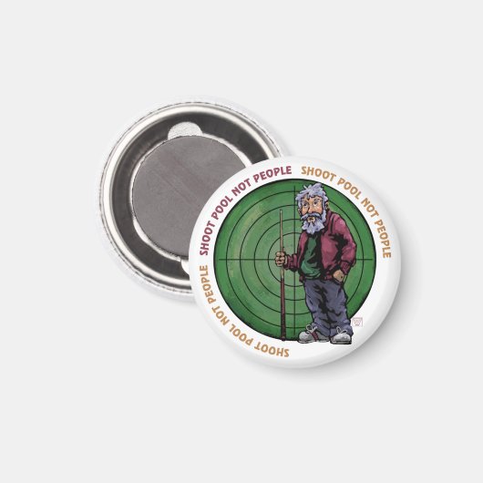 Shoot Pool not People Magneet (Voorkant / Achterkant)