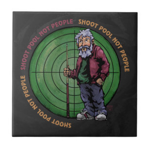 Shoot Pool not People Tegeltje