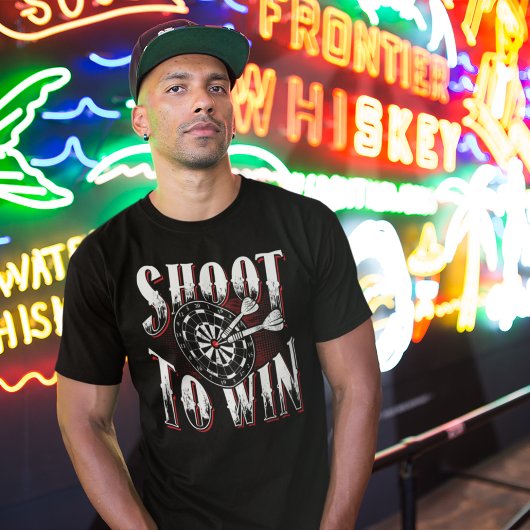 Shoot to Win - Dart League Champion T-shirt