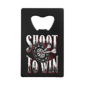 Shoot To Win - Dart League Legend Creditkaart Flessenopener (Voorkant)