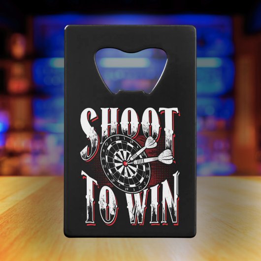 Shoot To Win - Dart League Legend Creditkaart Flessenopener
