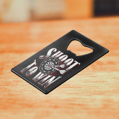 Shoot To Win - Dart League Legend Creditkaart Flessenopener