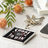 Shoot to Win - Dart Player Premium Sleutelhanger (Zijkant)
