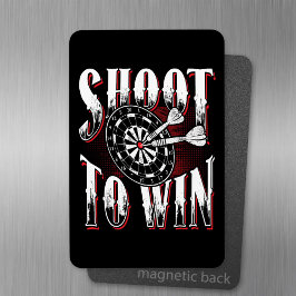 Shoot to Win - Dart Speler Magneet