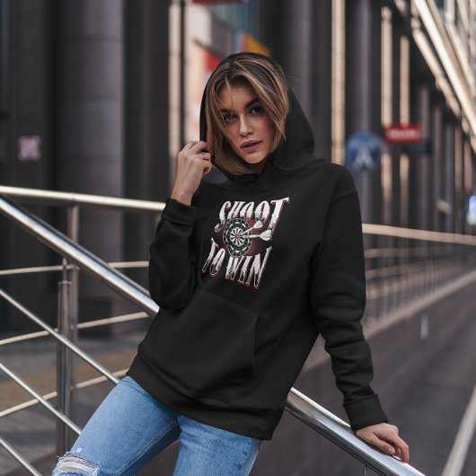 Shoot to Win - Legendarische Dart Kampioen Hoodie
