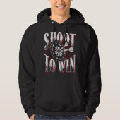 Shoot to Win - Legendarische Dart Kampioen Hoodie (Voorkant)