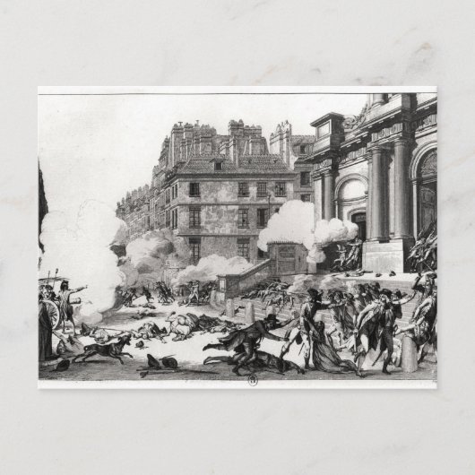 Shoot uit voor de St. Roch-kerk in Parijs Briefkaart (Voorkant)