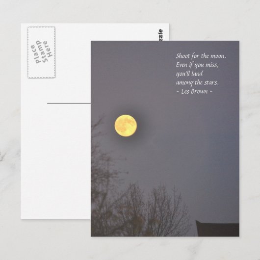 Shoot voor de maan briefkaart (Voorkant / Achterkant)