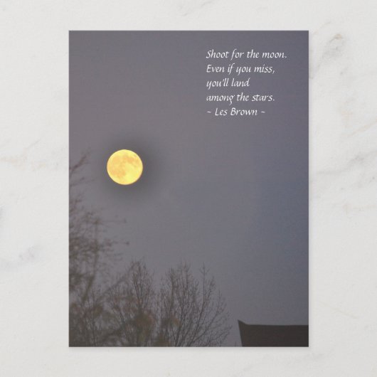 Shoot voor de maan briefkaart (Voorkant)