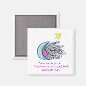 Shoot voor de maan magneet (Voorkant / Achterkant)