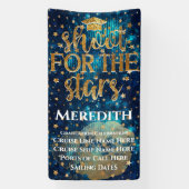 Shoot voor de Stars Afstuderen Cruise Door Spandoek (Verticaal)