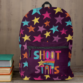 Shoot voor de Stars Patterned Rugzak