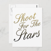 Shoot voor de sterren briefkaart (Voorkant / Achterkant)