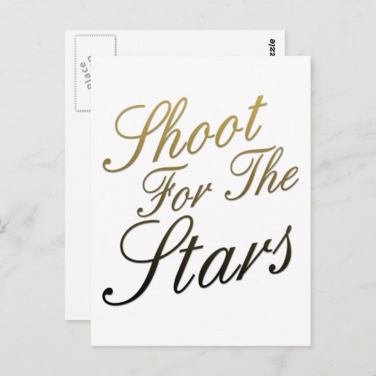 Shoot voor de sterren briefkaart (Voorkant / Achterkant)