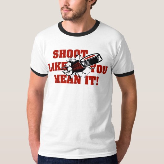 Shoot zoals jij het bedoelt - Hockey T-shirt (Voorkant)
