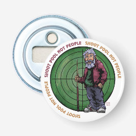 Shoot zwembad Niet mensen Button Flesopener