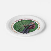 Shoot zwembad Niet mensen Papieren Bordje (Gekanteld)