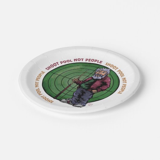 Shoot zwembad Niet mensen Papieren Bordje (Gekanteld)