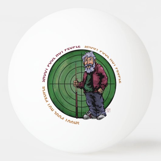 Shoot zwembad Niet mensen Pingpongbal (Voorkant)