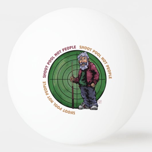 Shoot zwembad Niet mensen Pingpongbal (Achterkant)