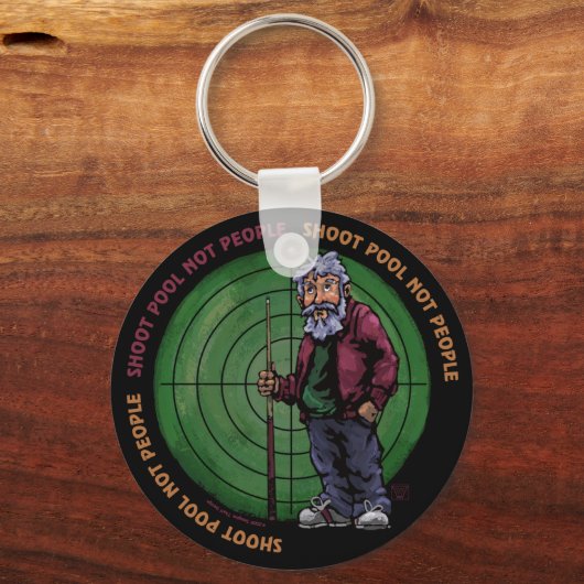 Shoot zwembad Niet mensen Sleutelhanger (Voorkant)