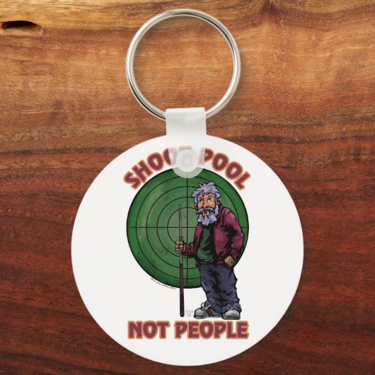 Shoot zwembad Niet mensen Sleutelhanger (Voorkant)