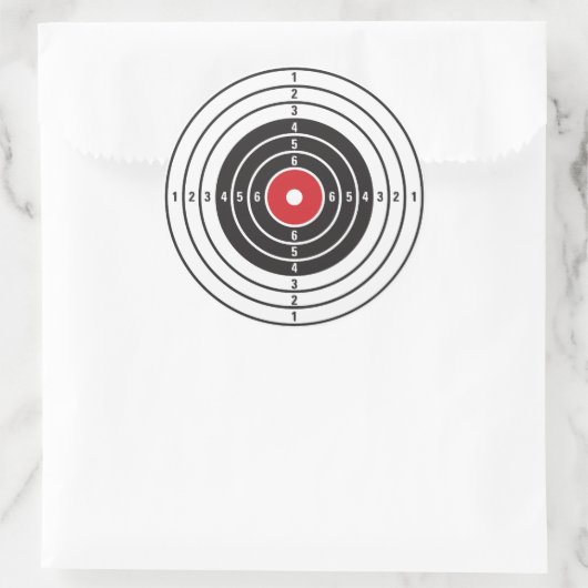 Shootdoel Ronde Sticker (Tas)