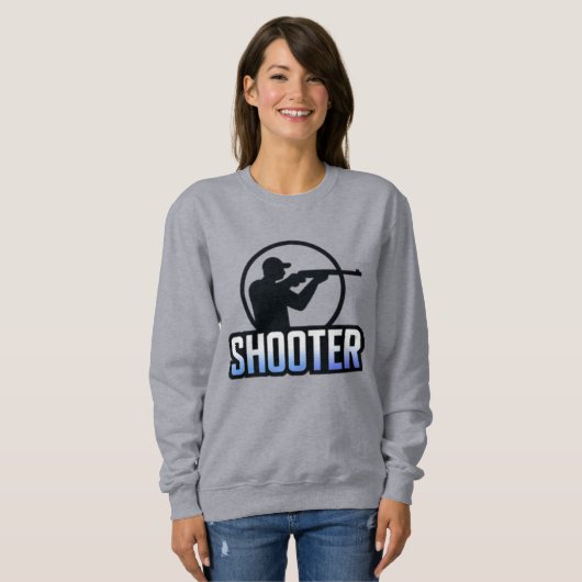 Shooter – Marksman Silhouette Premium Design Trui (Voorkant volledig)