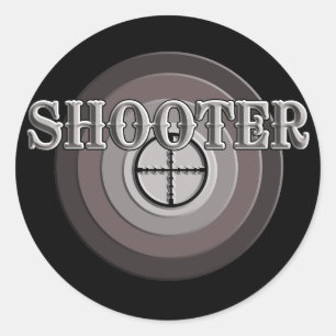 Shooter Ronde Sticker