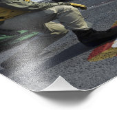 Shooters aan boord van de USS George HW-Struik Foto Afdruk (Hoek)