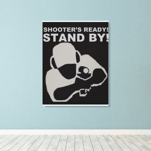 Shooter's Ready Canvas poster (Insitu (Houten vloer))
