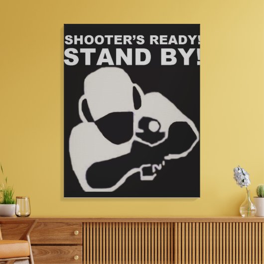 Shooter's Ready Canvas poster (Insitu (Woonkamer))