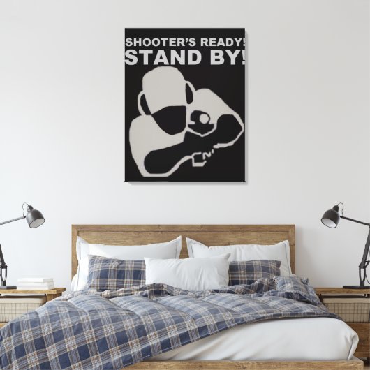 Shooter's Ready Canvas poster (Insitu (Slaapkamer))