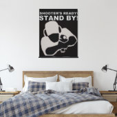 Shooter's Ready Canvas poster Afdruk (Insitu (Slaapkamer))