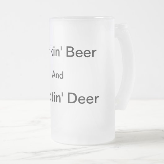 Shootin' Deer Frosty Beer Mok (Voorkant rechts)