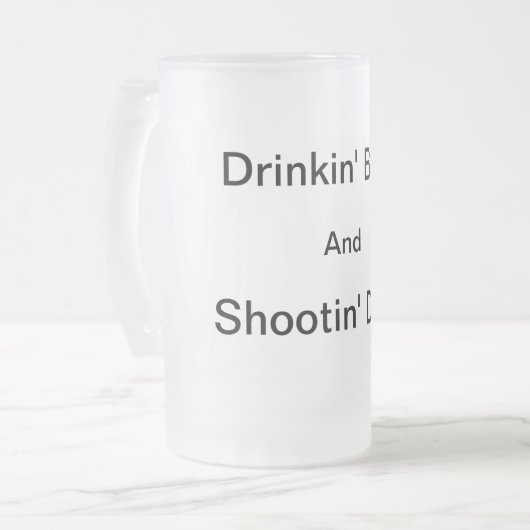 Shootin' Deer Frosty Beer Mok (Voorkant links)