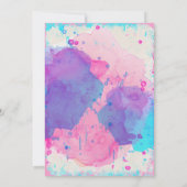 Shooting doel geslacht onthult partijuitnodiging kaart (Achterkant)