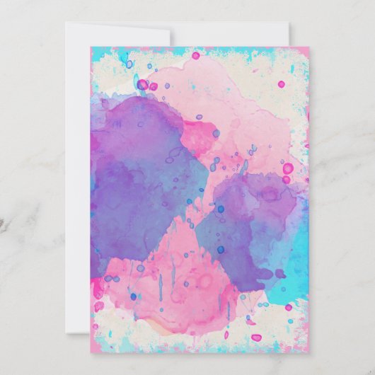 Shooting doel geslacht onthult partijuitnodiging kaart (Achterkant)