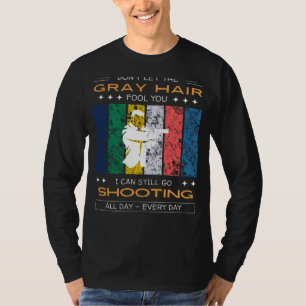 Shooting Enthousiast T-shirt - Grijs Haar, Roos Ch