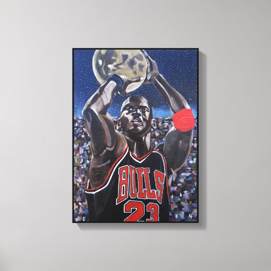 Shooting for the Moon Painting by Alfred Fox Canvas Afdruk (Voorkant)