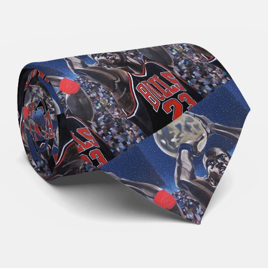 Shooting for the Moon Painting by Alfred Fox Stropdas (Opgerold)