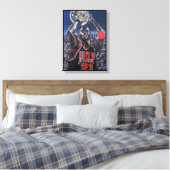 Shooting for the Moon Schilderij van Alfred Fox Canvas Afdruk (Insitu (Slaapkamer))
