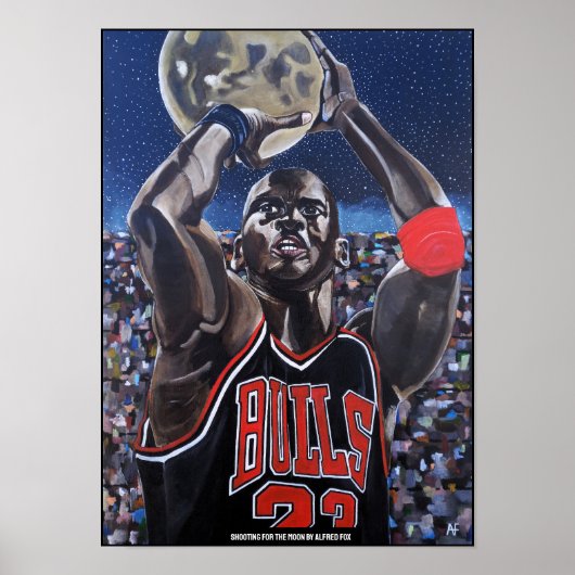 Shooting for the Moon Schilderij van Alfred Fox Poster (Voorkant)